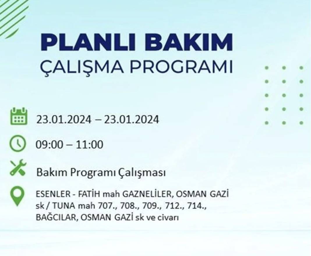 İstanbul karanlığa gömülecek! 22 ilçede saatlerce elektrik gelmeyecek! Hangi ilçelerde elektrik kesintisi var? 29